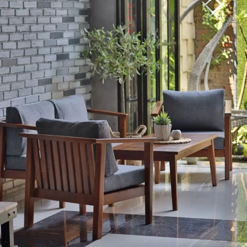 KURSI TAMU JARI JARI / KURSI TAMU KAYU JATI SCANDINAVIAN / KURSI TAMU MINIMALIS (di kirim langsung d