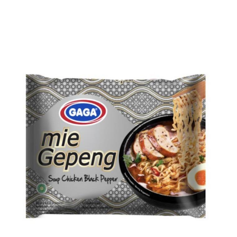 

C33 Gaga Mie Gepeng Kuah Ayam Lada Hitam 2 x 67 gr TERBAIK メ