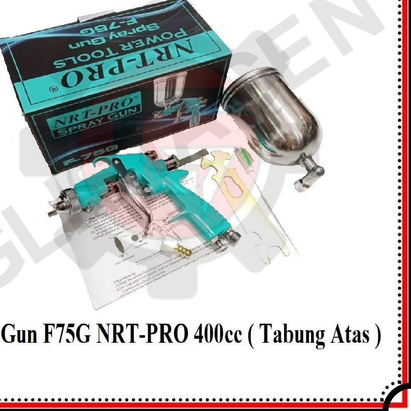 ➢ NRT-PRO F75G Spray Gun Tabung Atas Cat Semprot Spraygun F 75 G 75G F7S ✤