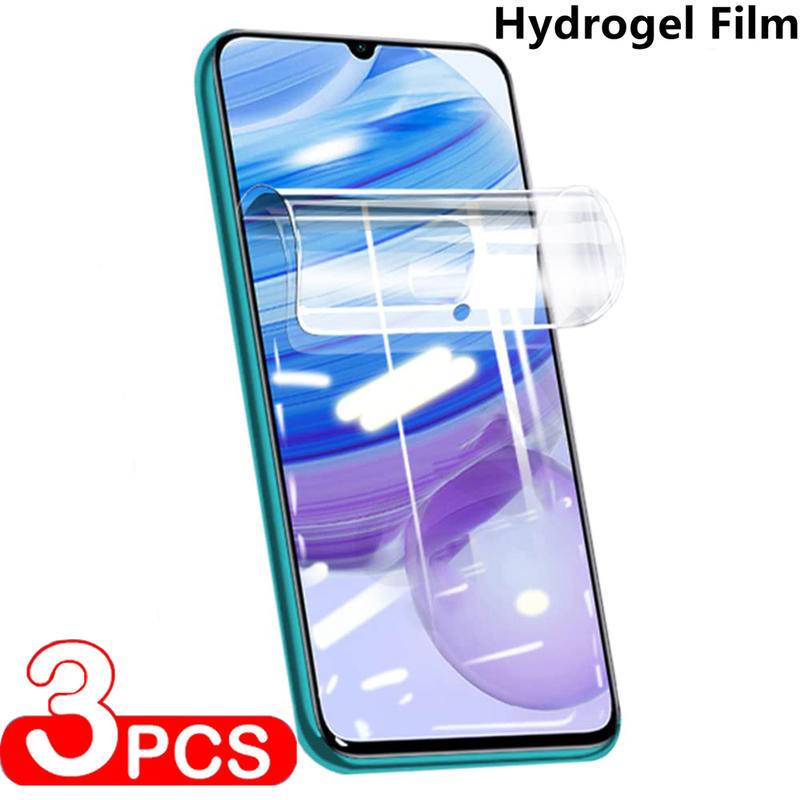 3pcs Untuk Redmi6 7 8 9 9a 9i 9c 9t 10 10a 10c Hydrogel Film Pelindung Layar Film Untuk Redmi K40 K40s K50 Pro