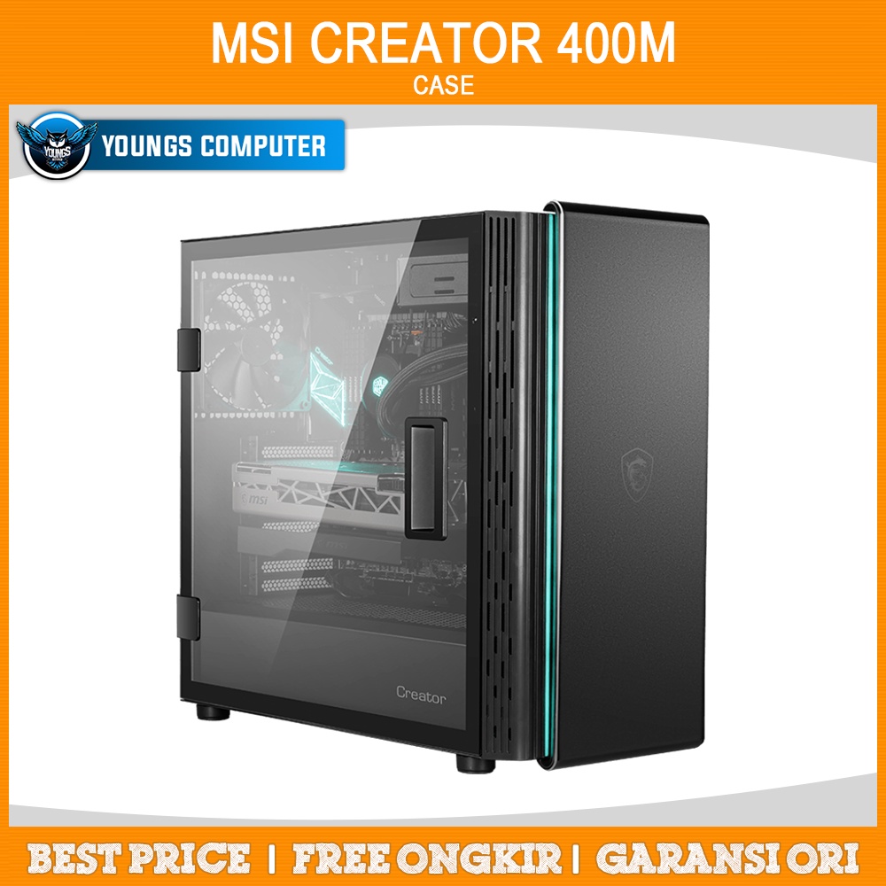 Designer Case MSI CREATOR 400M | 3 Fan 14cm | E-ATX Mid Tower Casing