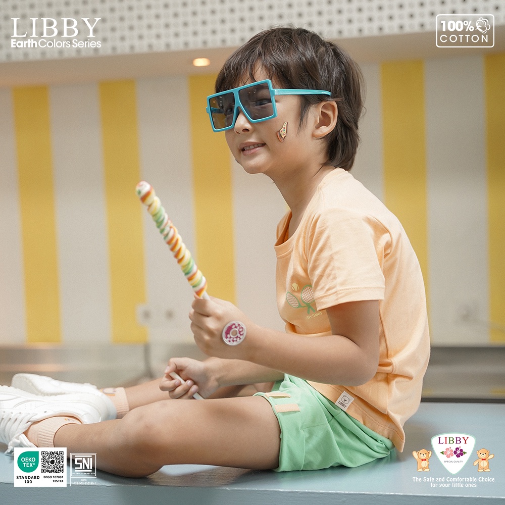 LIBBY Earth Stelan Anak Niji Set Oblong Pendek-Celana Pendek Series BOY (1 STEL)