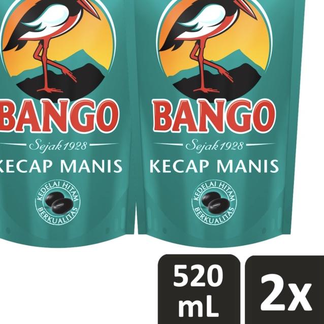 

✱ Bango Kecap Manis Soy Sauce Refill Terbuat Dari 4 Bahan Alami Berkualitas 520Mlx2 ☚