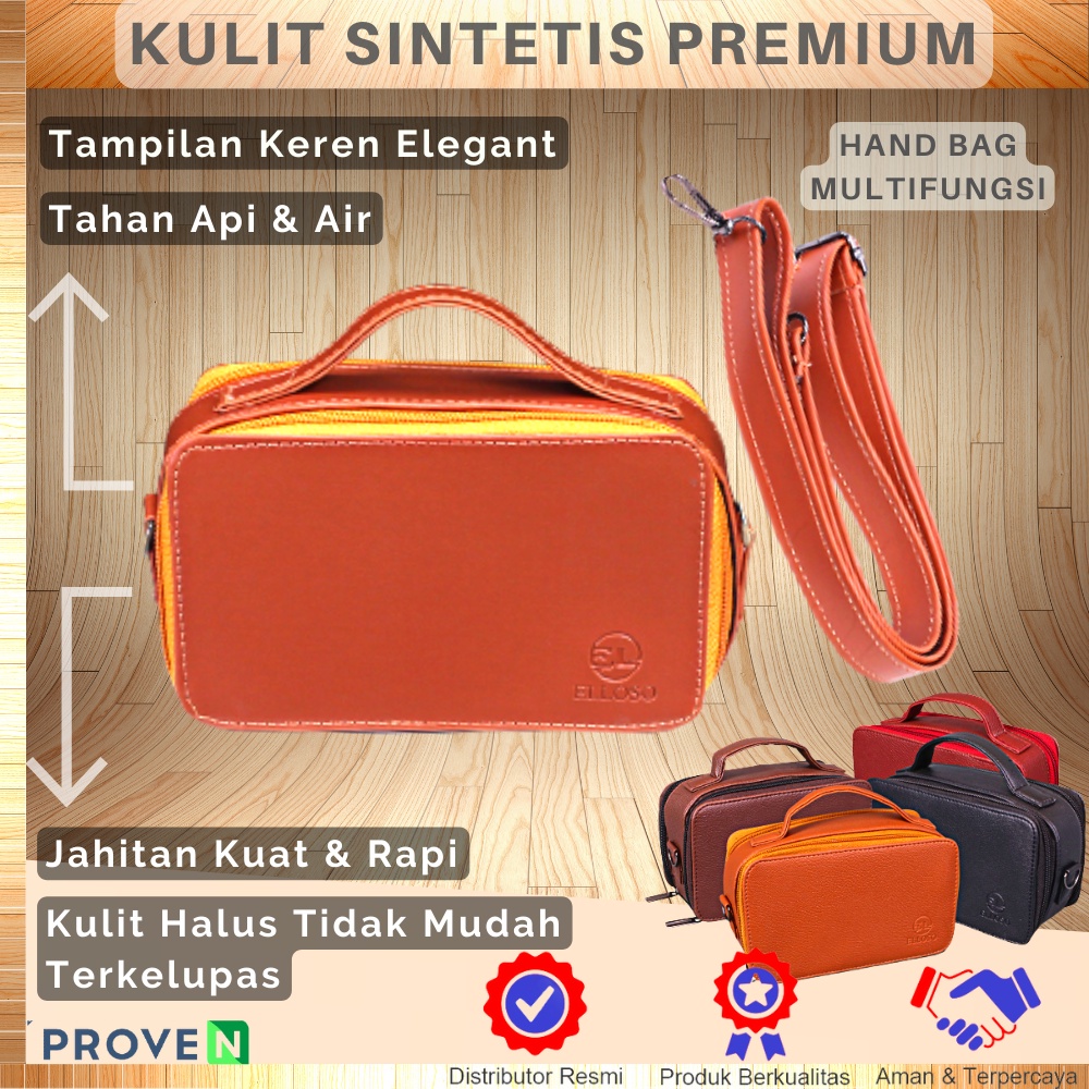 Handbag Tas Kulit Asli Tas Tangan Terbuat Dari Kulit PU Leather Sling Bag Menawan Fungsional OL04 BISA COD