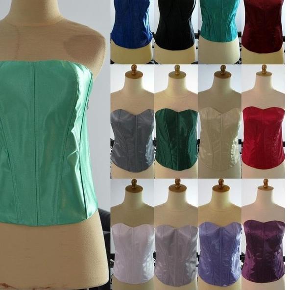 ✯ Longtorso Kemben Dalaman Kebaya Satin Bustier JUMBO Sateen 8 Tulang ۞