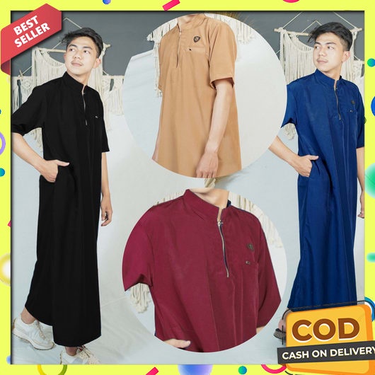 Gamis Pria Dewasa Jubah Lebaran Terbaru 2023 Muslim Games2023 Laki2 Hari Raya Mewah  Baju Terusan La