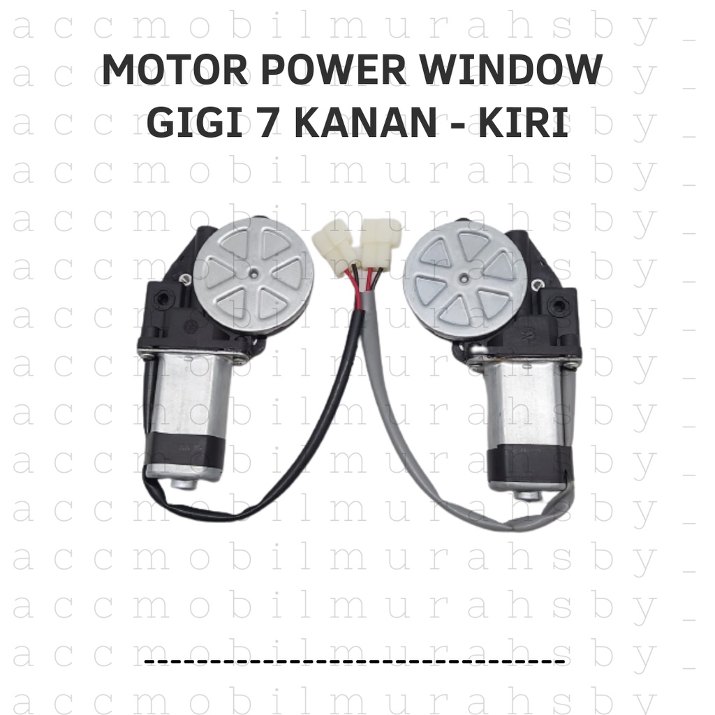 MOTOR DINAMO POWER WINDOW GIGI 7 LUBANG BAUT 3 UNIVERSAL KANAN KIRI