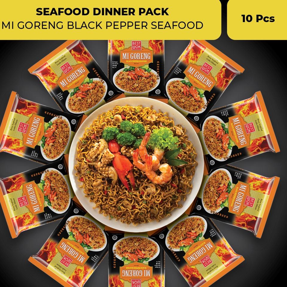 

H99 Best Wok Mi Goreng Blackpepper Seafood Dinner Pack (10 pcs) TELAH HADIR ㅜ