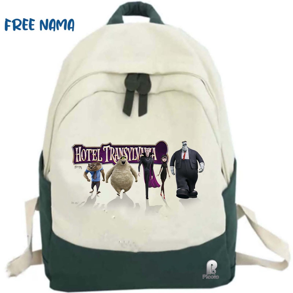 TAS RANSEL BACKPACK ANAK SEKOLAH MOTIF KARTUN HOTEL TRANSYLVANIA UNISEX (FREE NAMA)