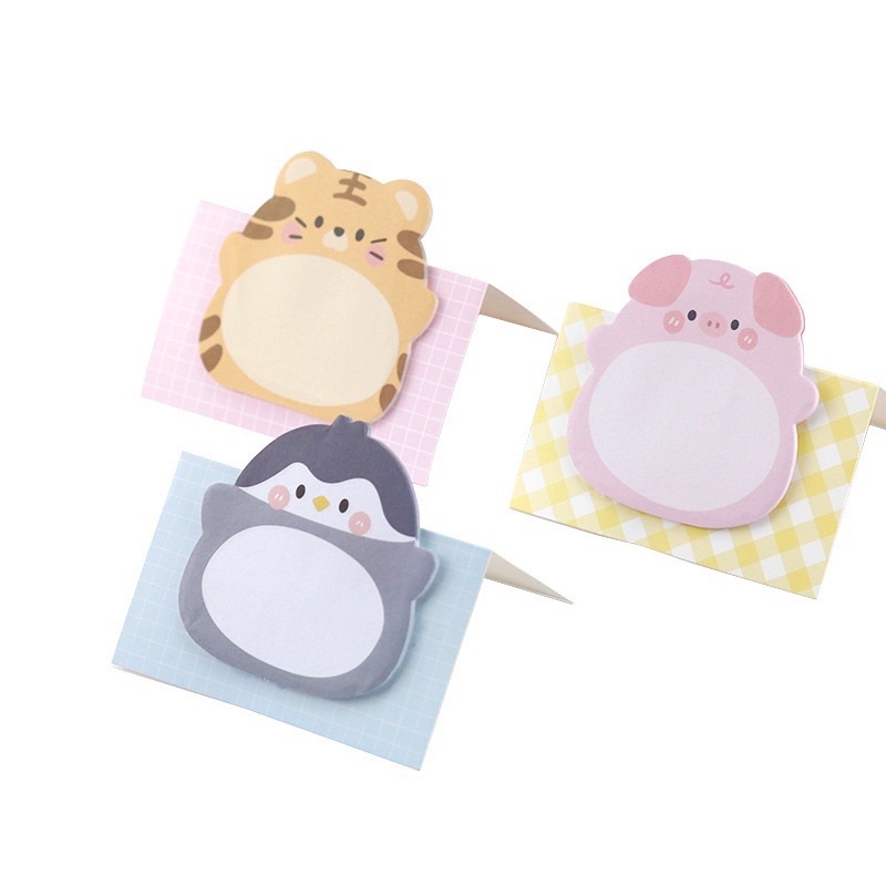 BLANJA.idsP STICKY NOTES MINI MOTIF ANIMAL STICKY NOTE / MEMO PAD / BIEN LI TIE/POST IT NOTE KARAKTER CUTE MURAH