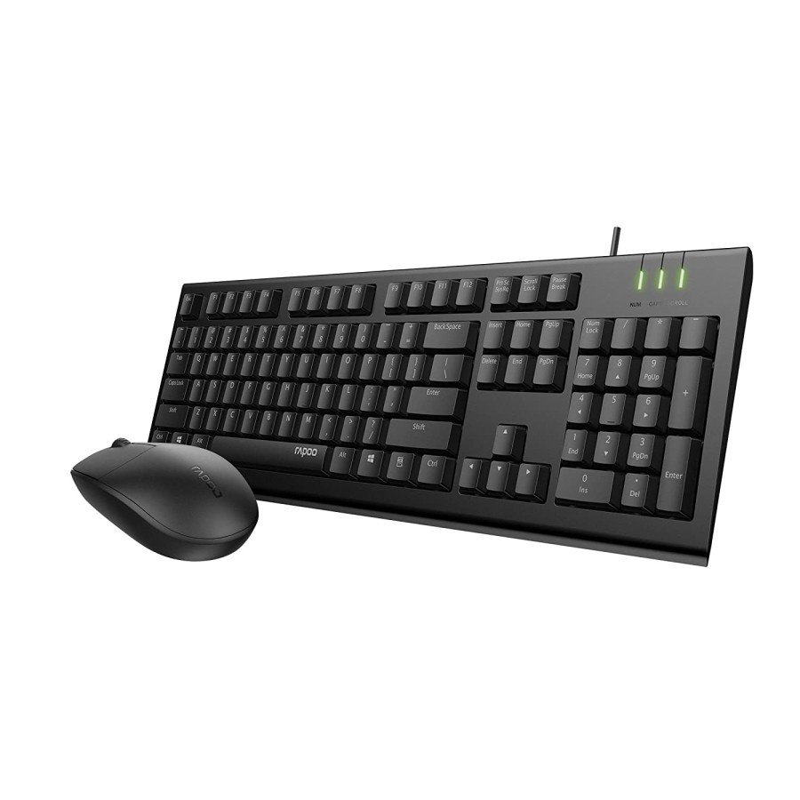 RAPOO X125S Wired Optical Mouse &amp; Keyboard Combo