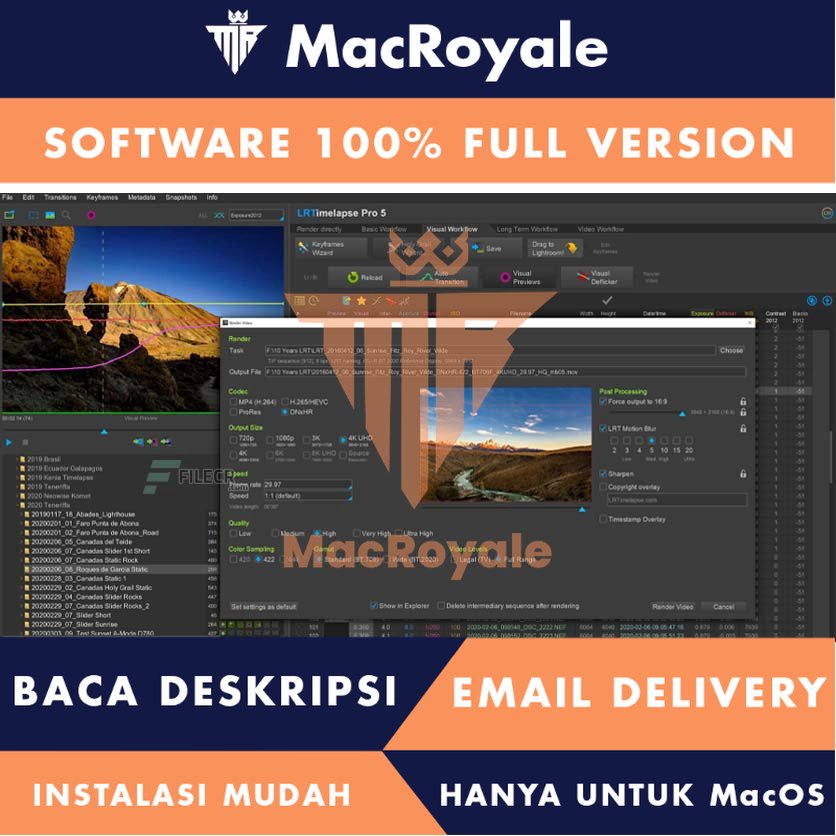 [MacOS] LRTimelapse Pro Build 698 Full Version Lifetime Full Garansi