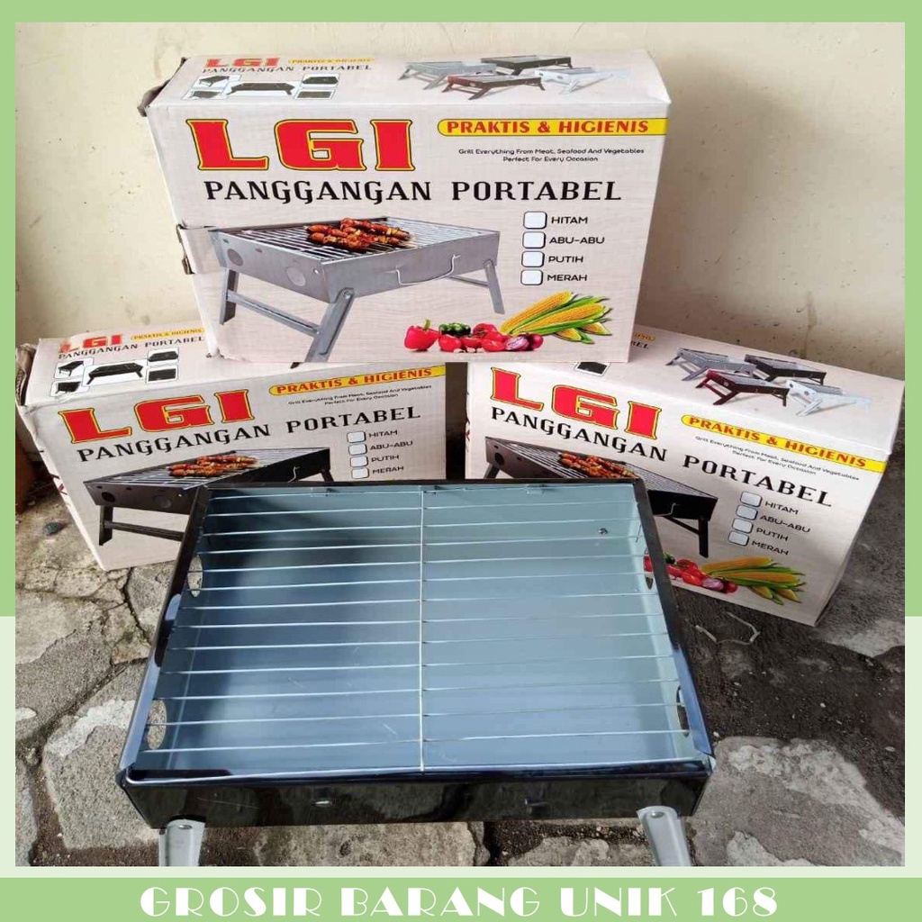 LGI Panggangan Sate Bakar Arang Portable Alat Bakaran Sate Bbq Panggang Daging