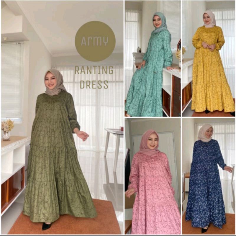 Roris Fashion Ranting Dress | Gamis Motif Terbaru Untuk Remaja Dan Dewasa