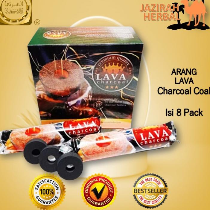 ✷ ARANG LAVA | ARANG BUKHUR LAVA PER BOX ISI 8PACK ➪