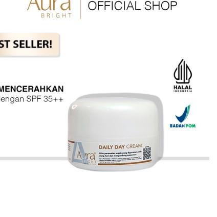 ☎ AURA BRIGHT DAILY DAY CREAM 10GR  - DAY CREAM AURA BRIGHT ➼