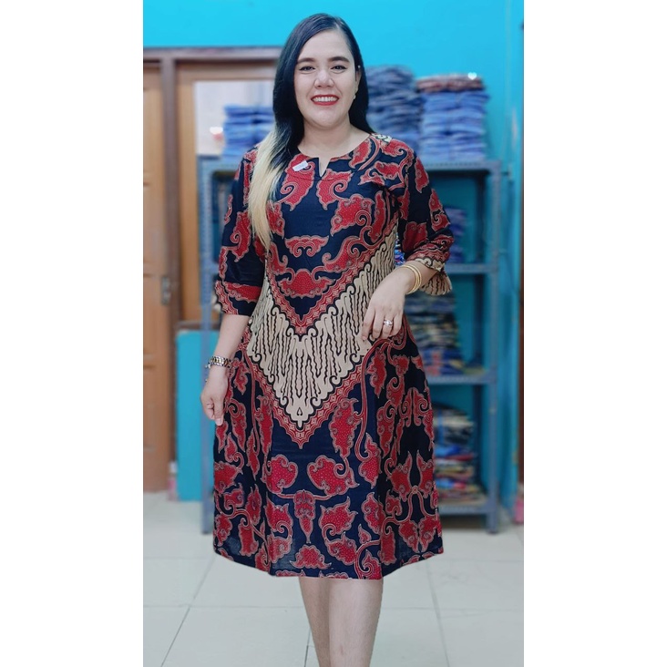 CORLA SARIMBIT DRESS PURING DAN KEMEJA - JAHITAN BUTIK