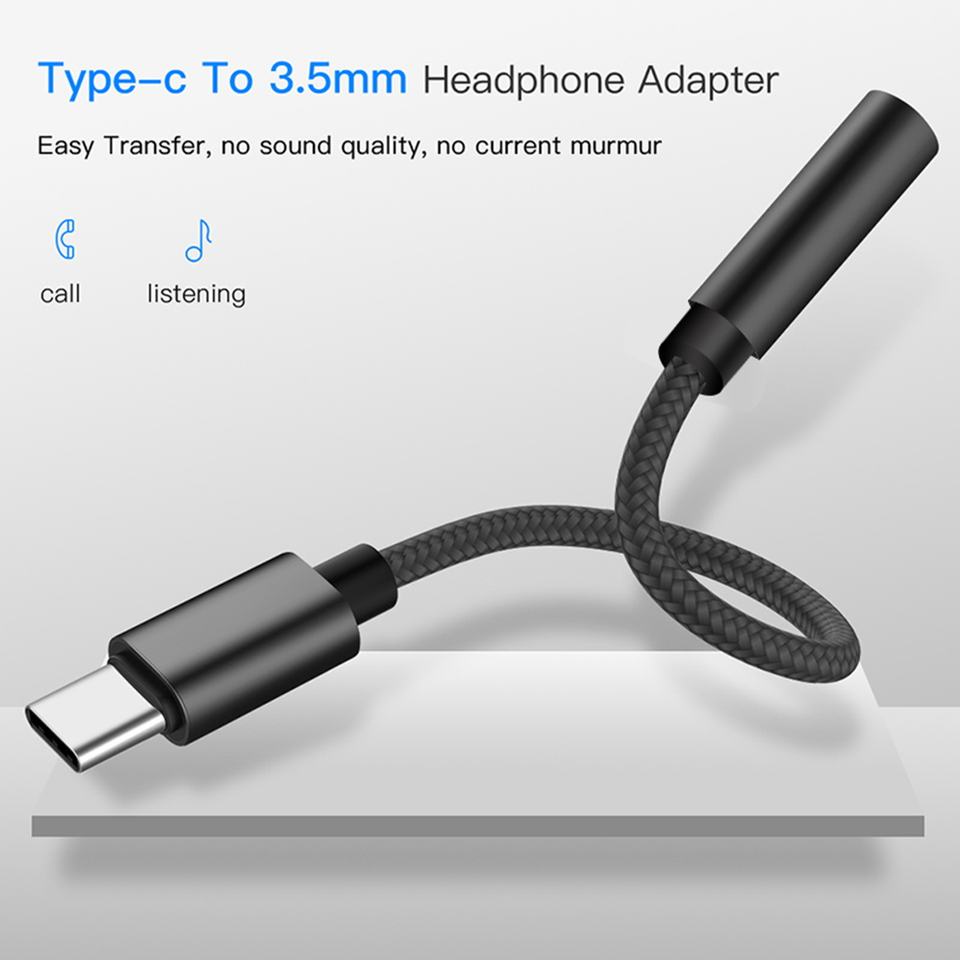 Converter Adapter Type C to Aux 3.5mm Female Jack Audio High Quality