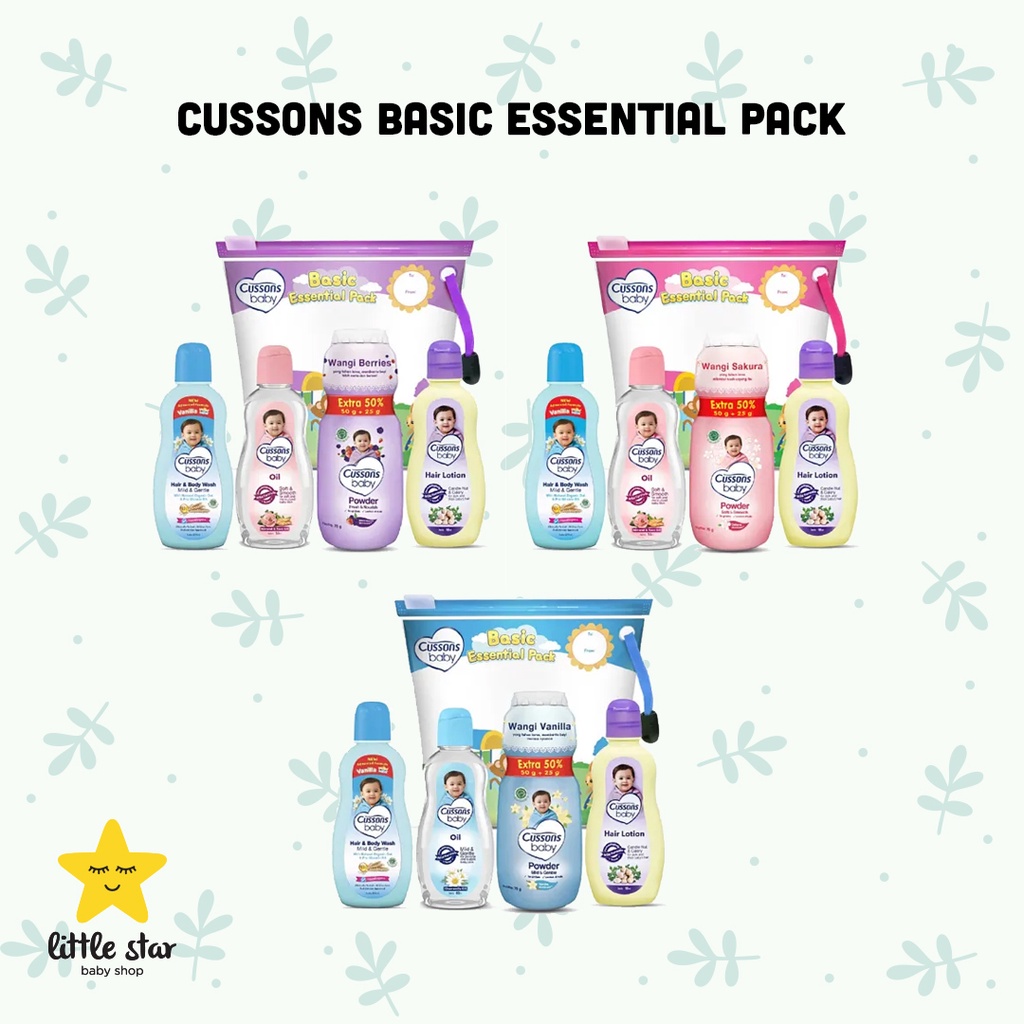 Cussons Mini Bag | Medium Bag Baby Care | Basic Daily Essential Gift Pack