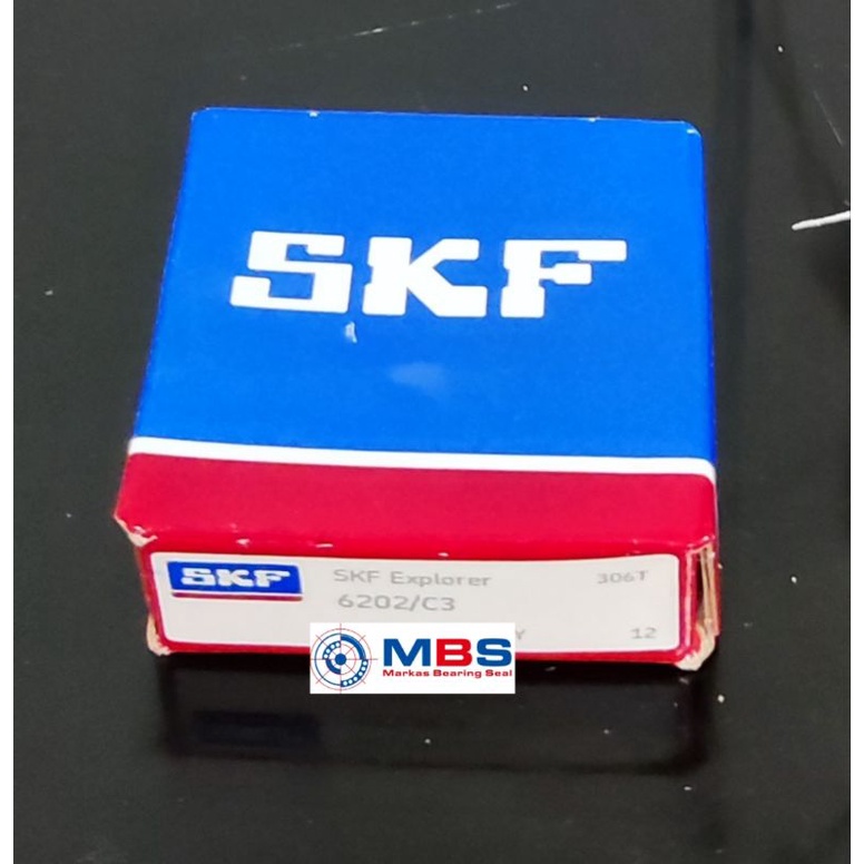 BALL BEARING 6202C3 MERK SKF ASLI 6202 C3 15 x 35 x 11 mm