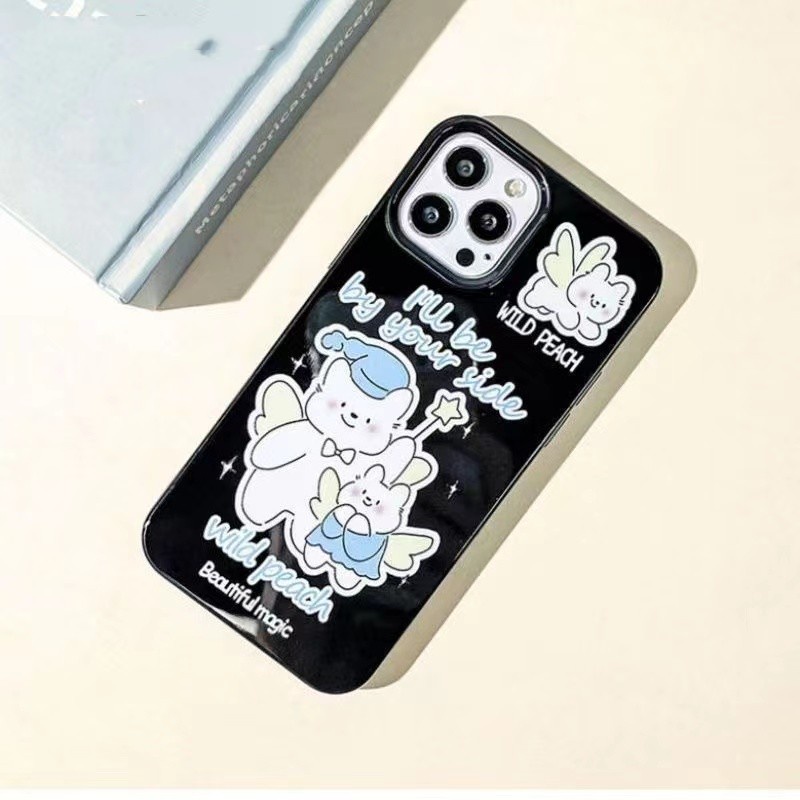 IPHONE Ins Tupai Kecil Cocok Untuk Iphone14 14pro 14plus 13 13mini 13pro 13prm iPhone12 7Plus 8Plus Xr XS 13 12mini Pro Max TPU Empat Sudut Shockproof Phone Case