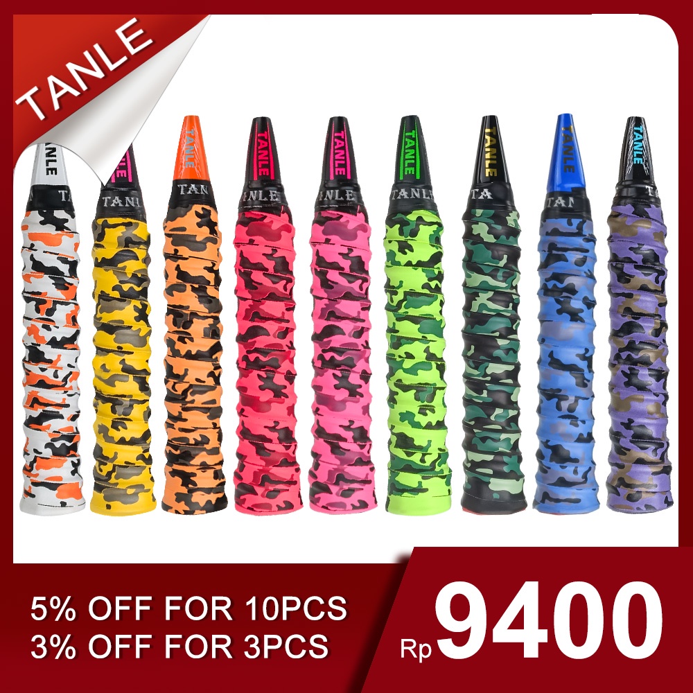 TANLE Keel hand glue Grip tape aynthetic grip Wrap Strong grap Tape Pembungkus Raket Badminton Bulut