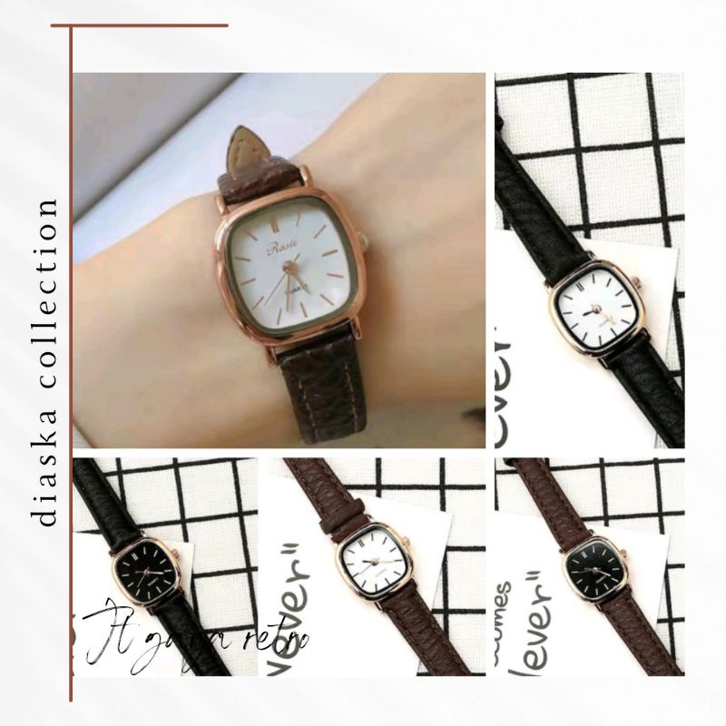 Jam Tangan Wanita Gaya Retro Untuk Bisnis Korean Import (003PU)