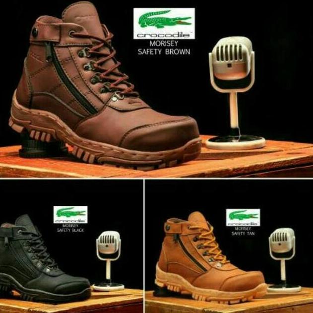 ✶ CROCODILE sepatu gunung pria boots crocodile morisey safety original handmade ❄