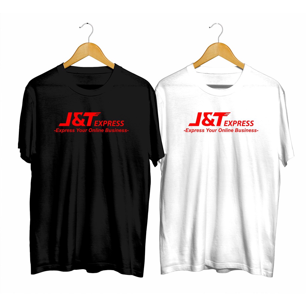 Kaos/ Baju/ Tshirt Logo Expedisi JNT Express Bahan Cotton Combed