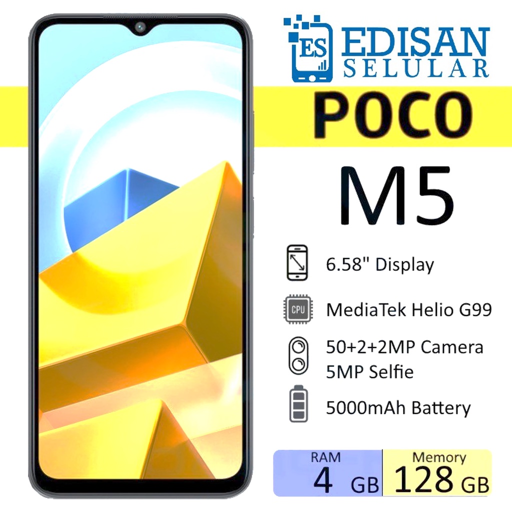 Xiaomi Poco M5 4/128 GB - 4/64 GB Garansi Resmi
