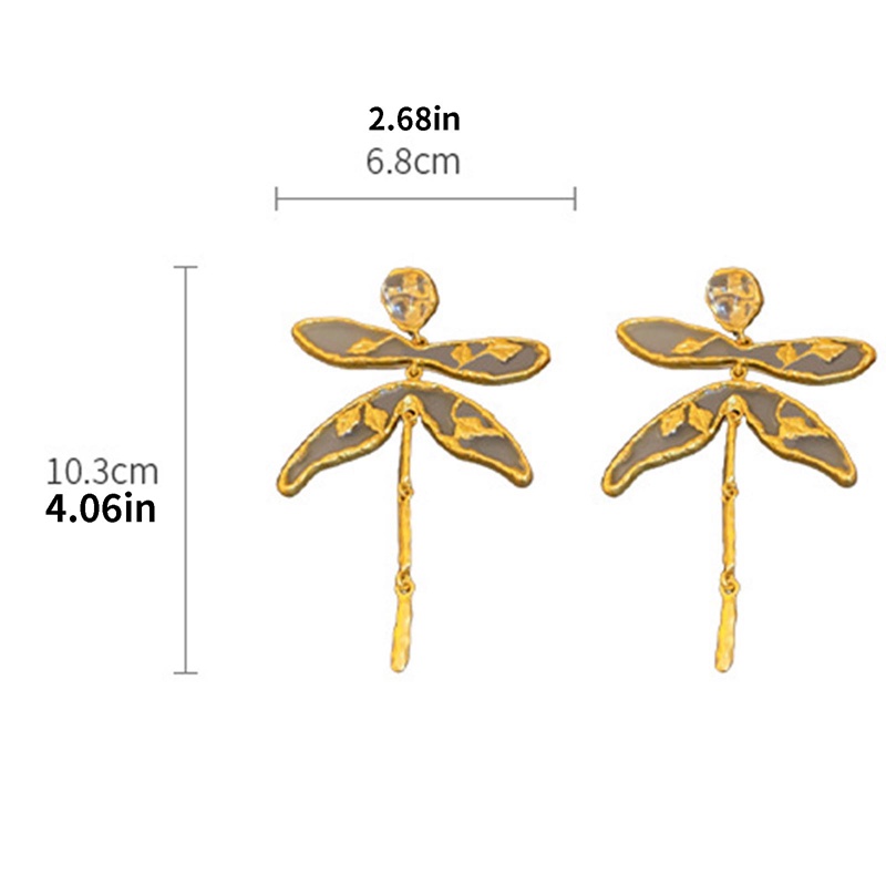 Anting Vintage Metal Geometris Capung Butterfly Earrings Panjang Rumbai Stud Earrings Untuk Perhiasan Wanita Berkualitas Tinggi