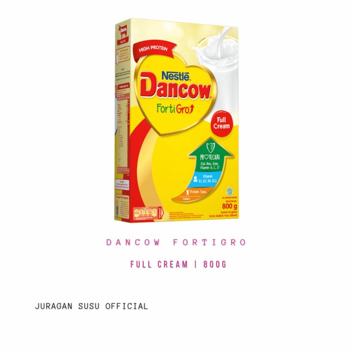 

[ COD ] Nestle Dancow Fortigro - 800gr - Full Cream