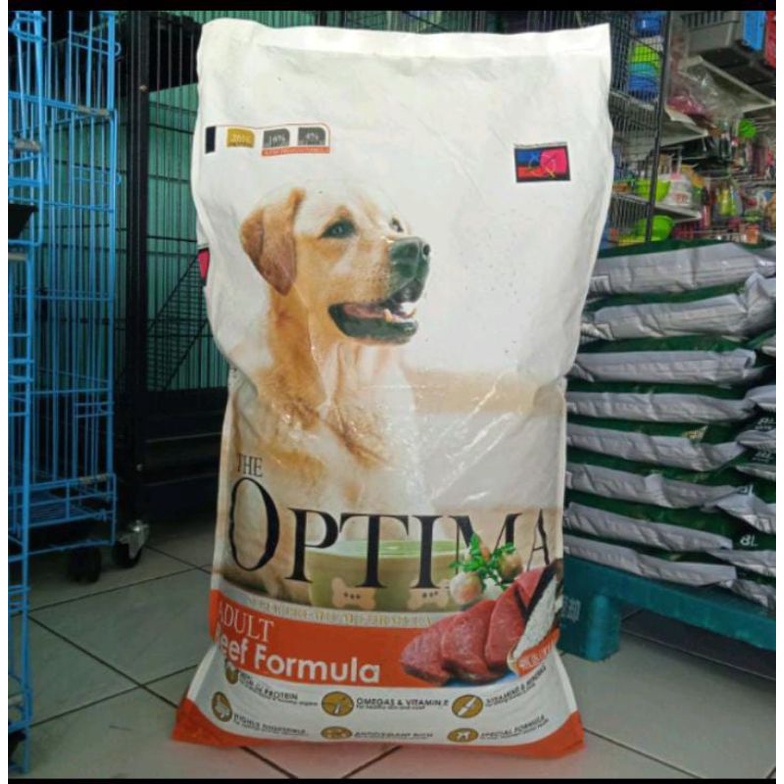 PROMO Dog Food Makanan Anjing OPTIMA Adult Beef Formula 18kg (Go-jek only) dryfood makanan anjing dewasa best in show beef