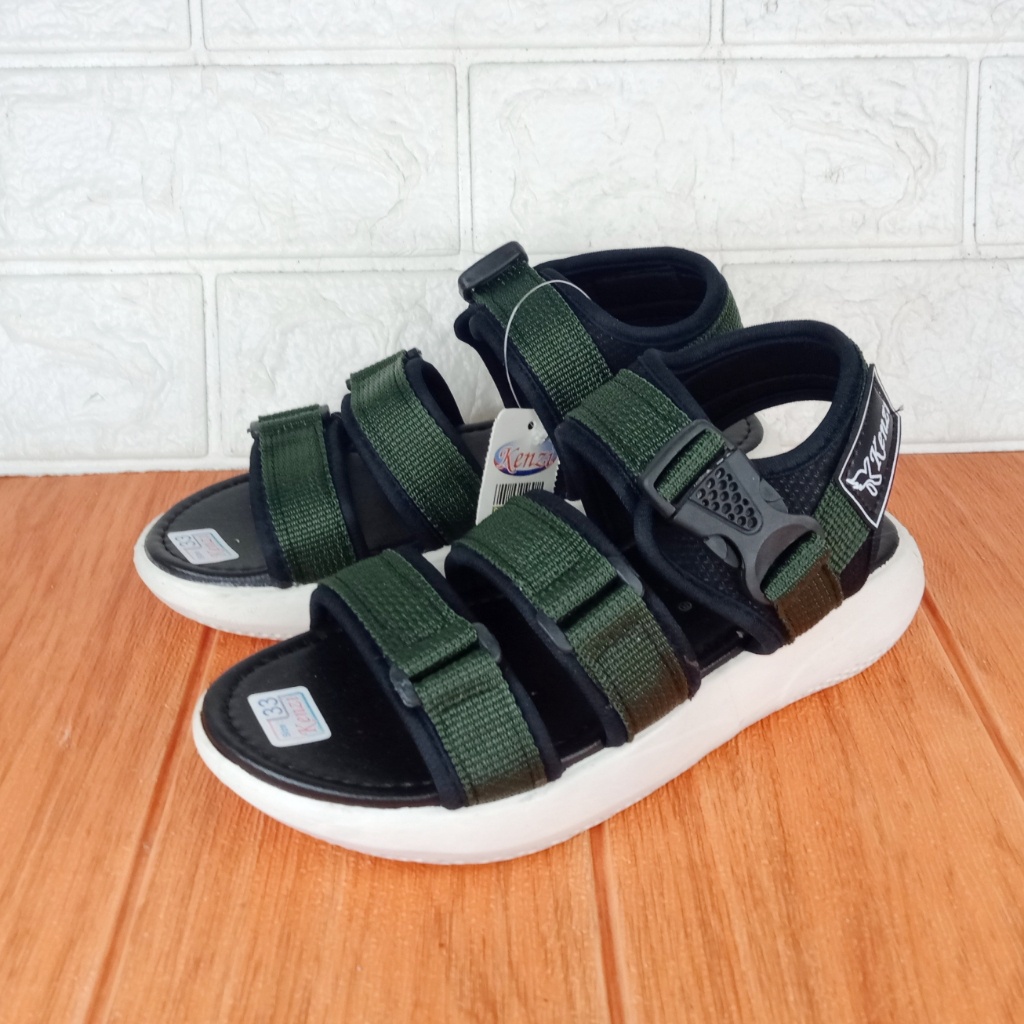 Sandal Anak Perempuan Let Gunung Kenzi Size 31-40 Hitam