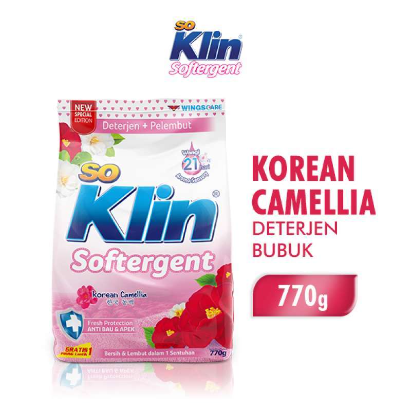 SO KLIN SOFTERGENT KOREAN CAMELIA 770GR