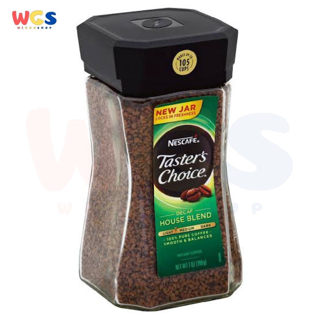 Nescafe Tasters Choice Decaf House Blend 100% Pure Coffee 198gr