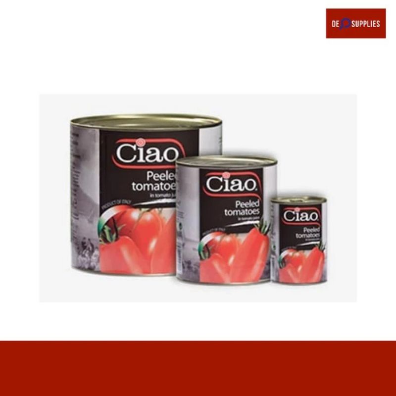 

Ciao Italian Peeled Tomato Premium 2550gr Tomat Kupas Chopped Tomato