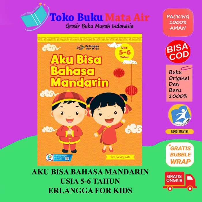 Promo Aku Bisa Bahasa Mandarin Usia 5-6 Tahun Condrywati Erlangga For Kids Terbaru