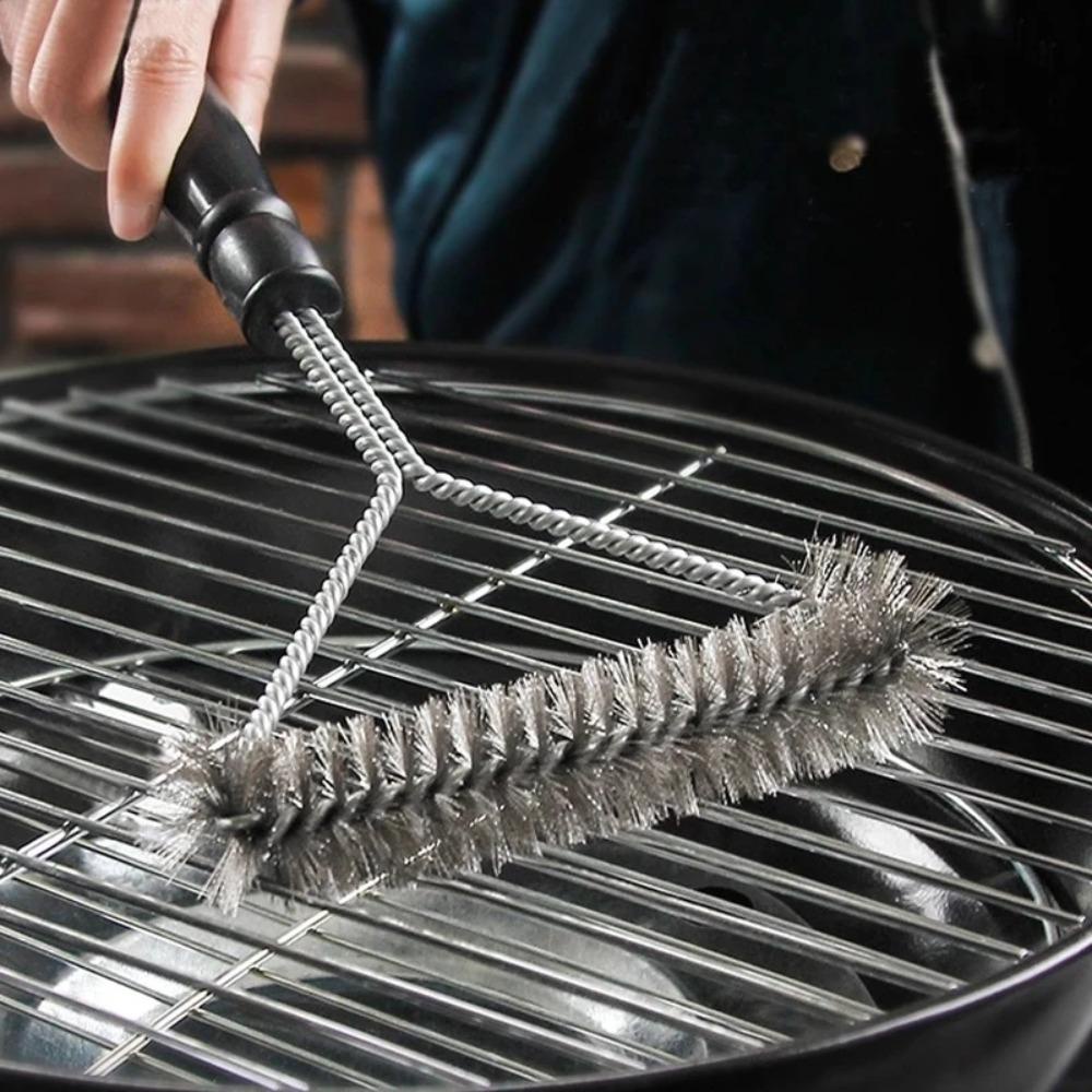 Solighter Sikat Pembersih Memanggang Stainless Steel Aksesoris Dapur BBQ Clean Tool