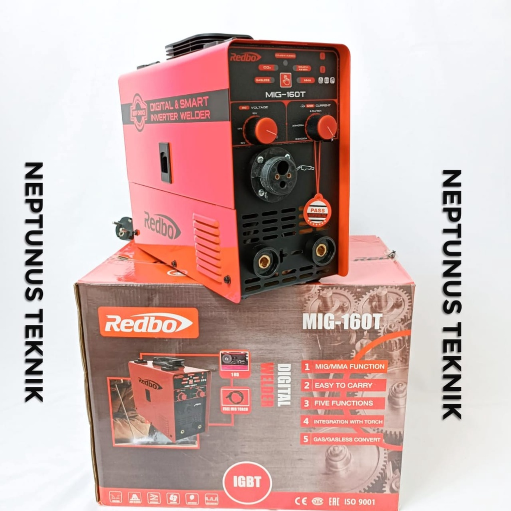 Mesin Las MIG 160T REDBO Travo Las Co Flux Core Gasless