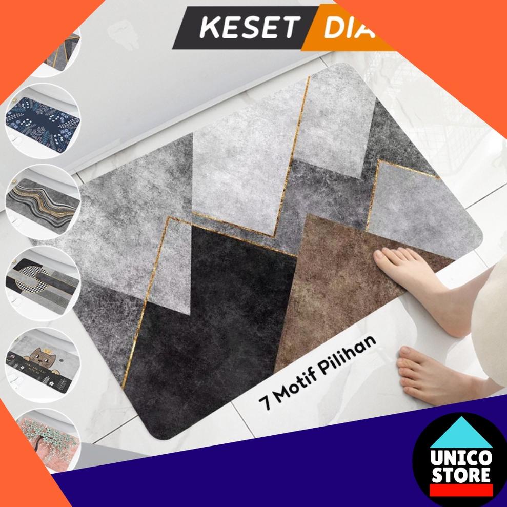 Terlaku... Keset Kaki Nyerap Air Viral Tiktok Diatomite Anti Slip Keset Batu Kamar Mandi Tipis Berku