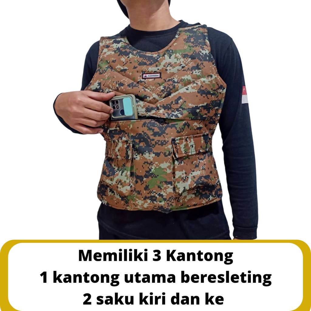 Rompi Motor Touring Kantong Banyak Body Protector