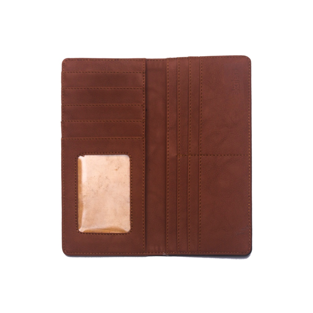 DOMPET LIPAT 2 PANJANG SKATERS WA005 IMITASI COKLAT