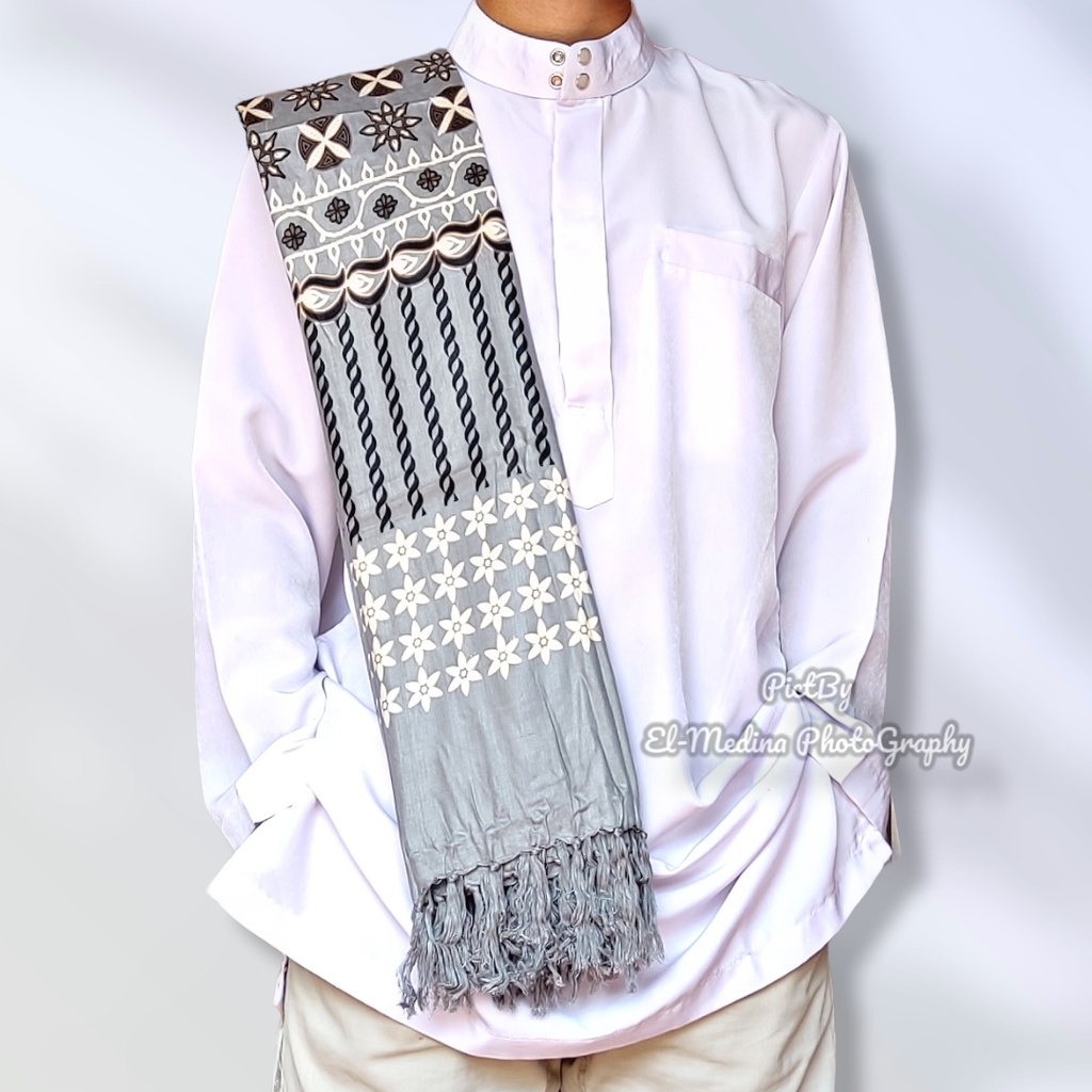 Surban Rida Kashmiri Batik Rayon Premium Sorban Panjang Lebar Habib Motif