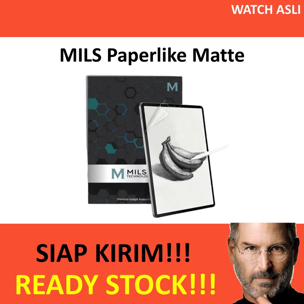 MILS Paperlike Matte Anti Gores iPad 10 10.9 Pro 11 12.9 Air 5 Mini 6