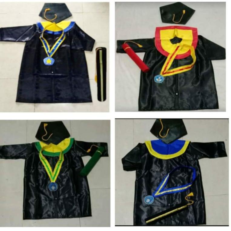 TERMURAH baju toga kostum wisuda anak PAUD TK SD komlpit