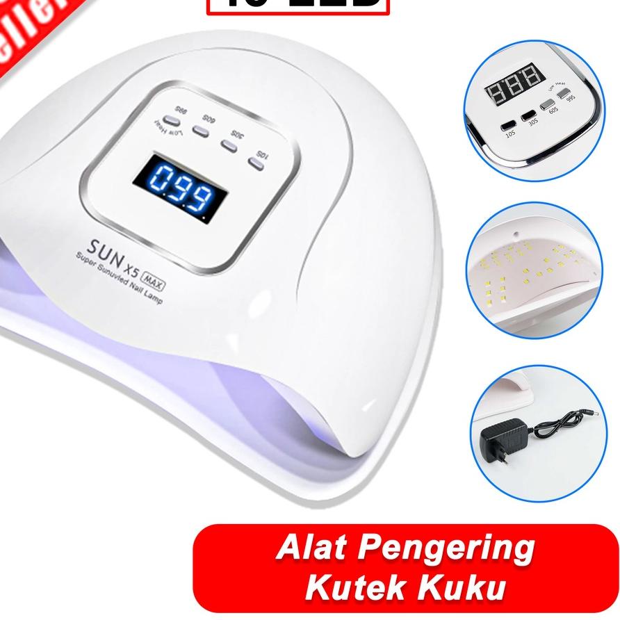 ➤ Pengering Kutek 220W 45 LED Alat Pengering Kutek Gel UV Nail Dryer Pengering Kutex Pengering Kuku 