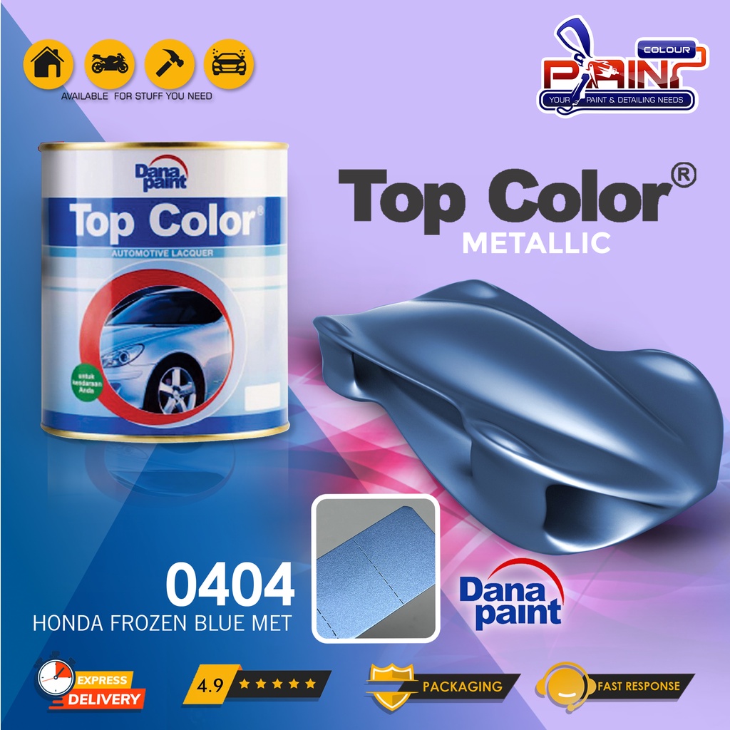 Top Color Metallic 0404 Honda Frozen Blue Met - Cat Duco