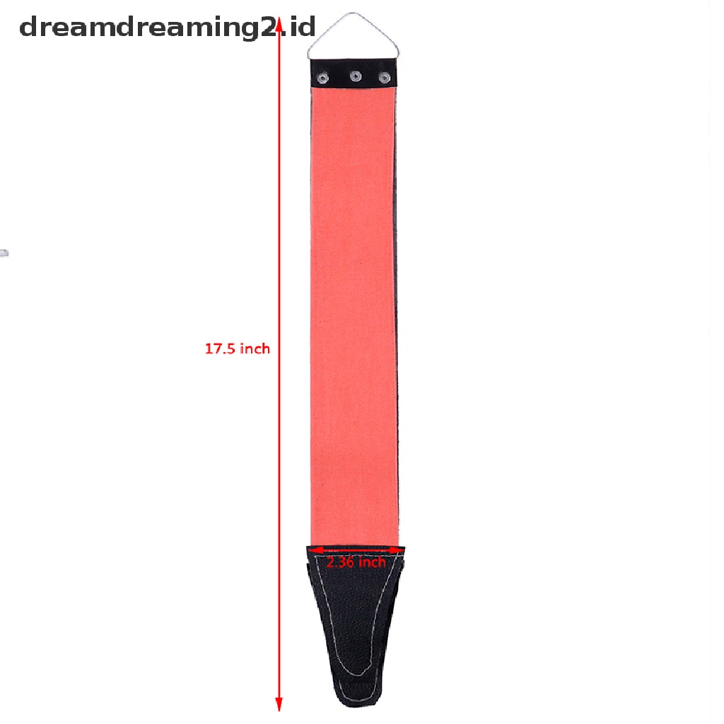 (dream) 1pc Barber Leather Straight Razor Sharpening Strop Sabuk Asahan Tali Cukur  .