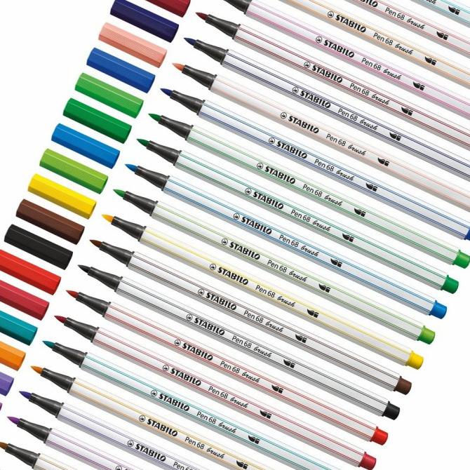 

Stabilo Pen 68 Brush Set 19Pcs / Premium Marker Kuas Kaligrafi Art Let